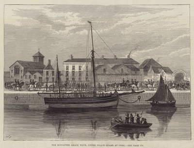 The Boycotted Smack Wave, under Police Guard at Cork by Walter Paget